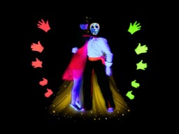 4x3 Black Light Theatre HILT images OF love HANDS